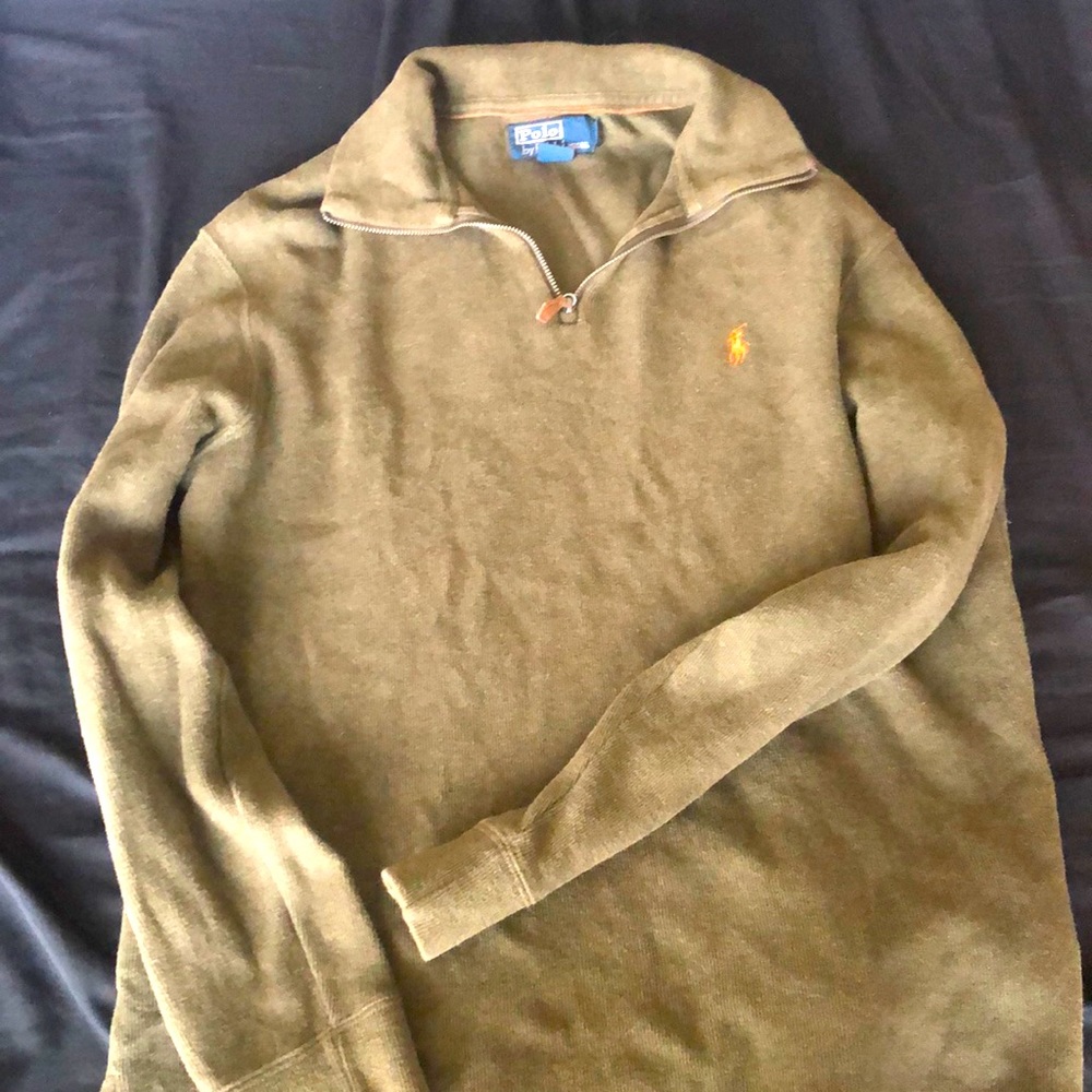 Polo half zip pullover